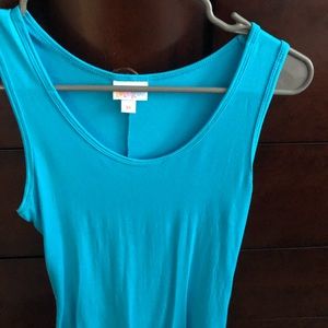 XS LuLaRoe turquoise tank top